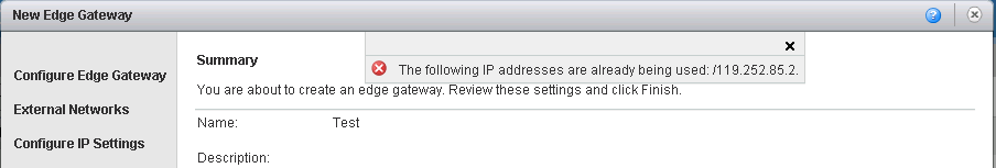Bug Fix: vCloud 5.x IP Sub Allocation Pool Error (5.5.2 Update)