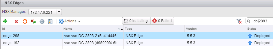 NSX vCloud Retrofit: Using NSX 6.1.x with vCloud Director 5.5.2.x VSE Redeployment Issue