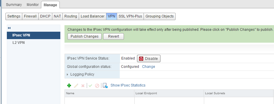 NSX Edge vs vShield Edge: Part 3 – IPsec and L2 VPN