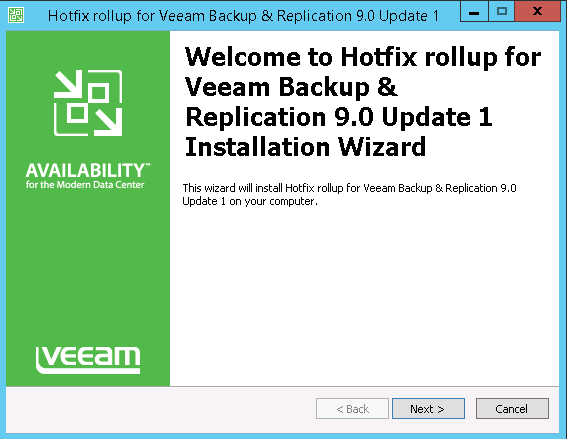 Veeam 9 – Important Cloud Connect Hotfix for VCSPs