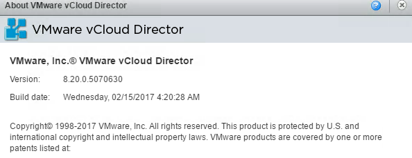 Released: vCloud Director SP 8.20 with HTML5 Goodness!