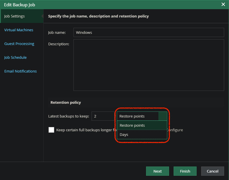 v10 Enhancements – vCloud Director Self Service Portal Backup Options