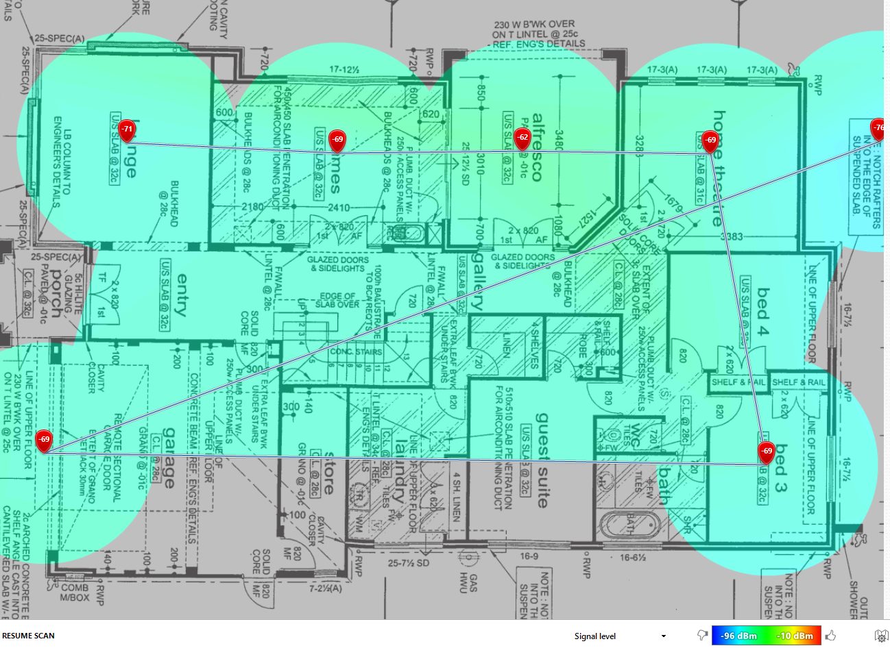 Wifi Coverage Old Downstairs