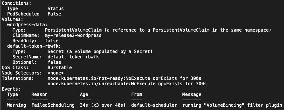 Quick Fix: vSphere with Tanzu – no persistent volumes available for this claim and no storage class