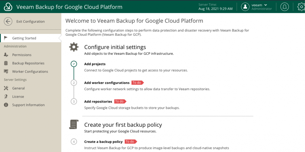 Backup GCP