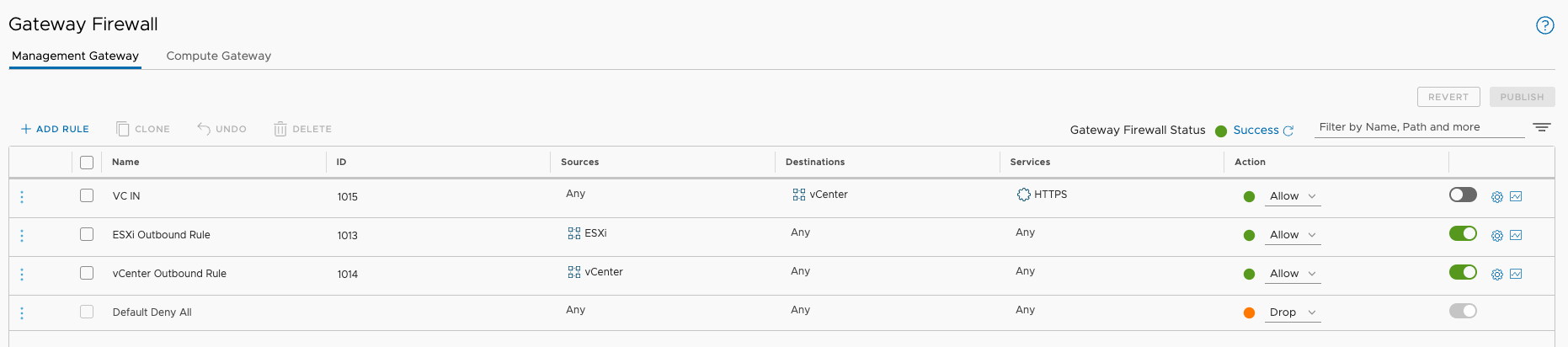 Quick Post - VMware Cloud on AWS Firewall Rule Automatic Disable